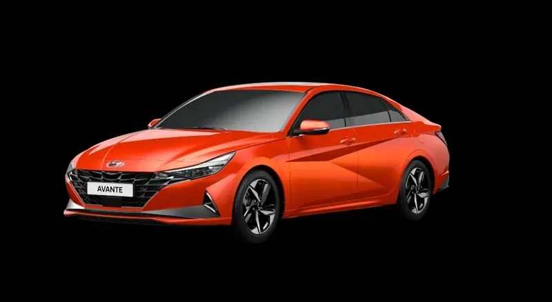 Hyundai Avante Lava Orange