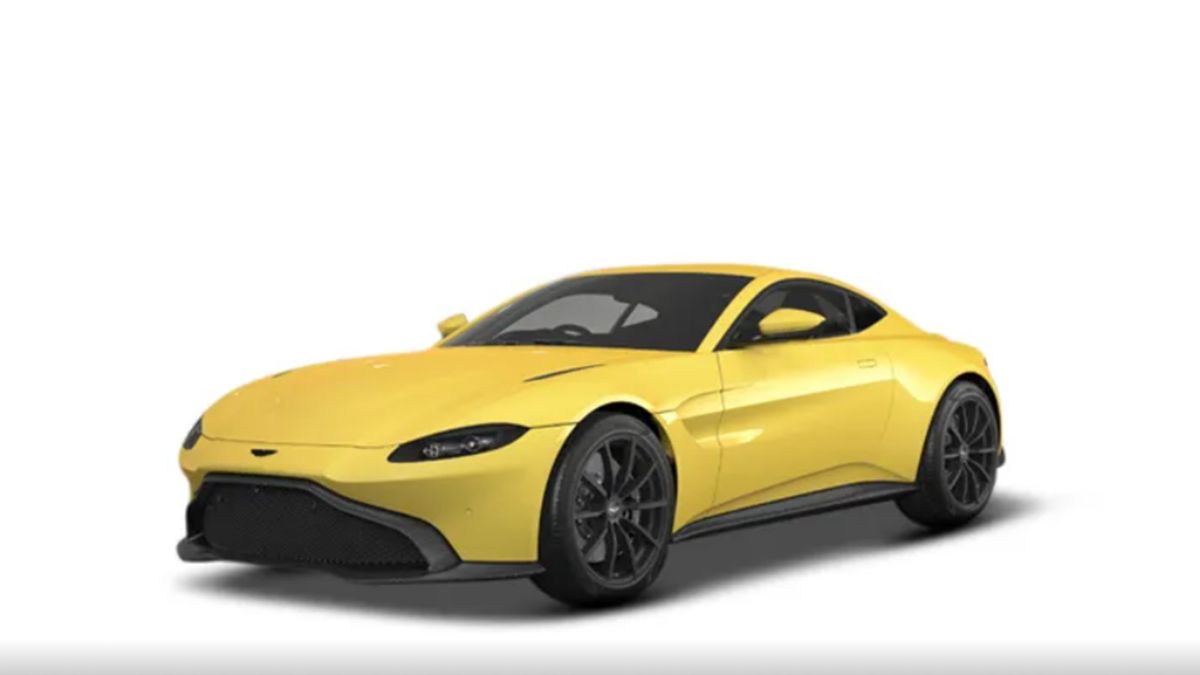 Aston Martin Vantage V8 Frosted Glass Yellow