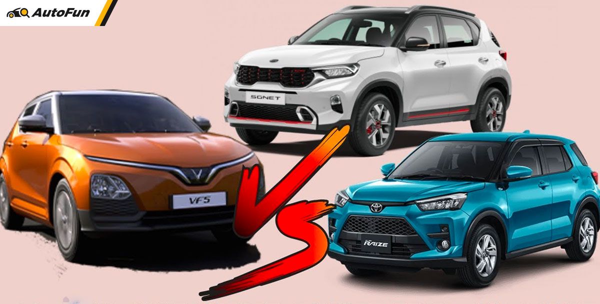 So sánh VinFast VF5 và bộ đôi KIA Sonet, Toyota Raize: Cơ hội nào cho mẫu xe Việt? 01