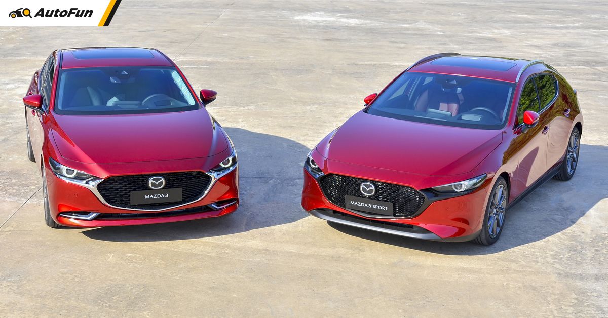 Sự khác nhau giữa các phiên bản của dòng xe Mazda 3 Sedan và Mazda 3 Hatchback 01